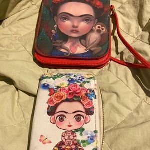 Frida Khalo wallet and crossbody